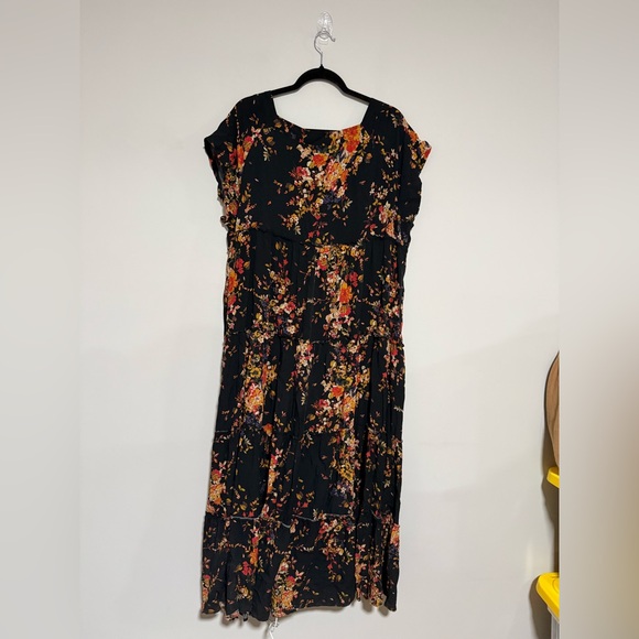 Natural Life Berkley Multicolor Floral Tiered Maxi Dress Size XL Boho Prairie - Picture 3 of 7